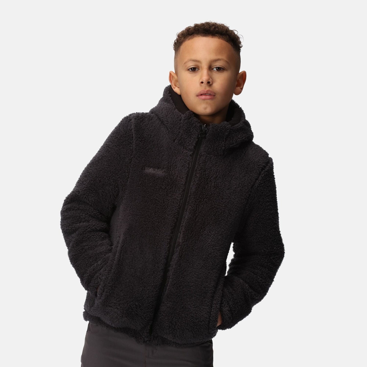 Regatta Kids' Kyrell Reversible Jacket | Black Seal Grey - Just £29.99! Shop now at Warwickshire Clothing.