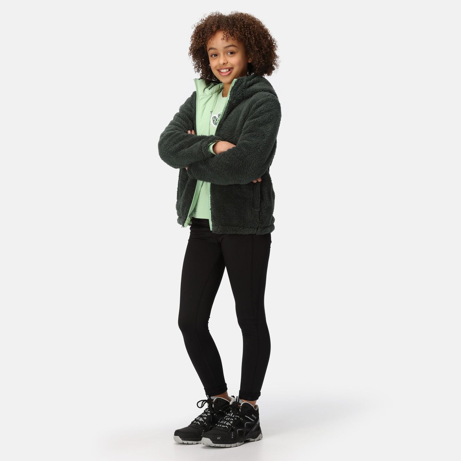 Regatta Kids' Kyrell Reversible Jacket | Black Seal Grey - Just £29.99! Shop now at Warwickshire Clothing.