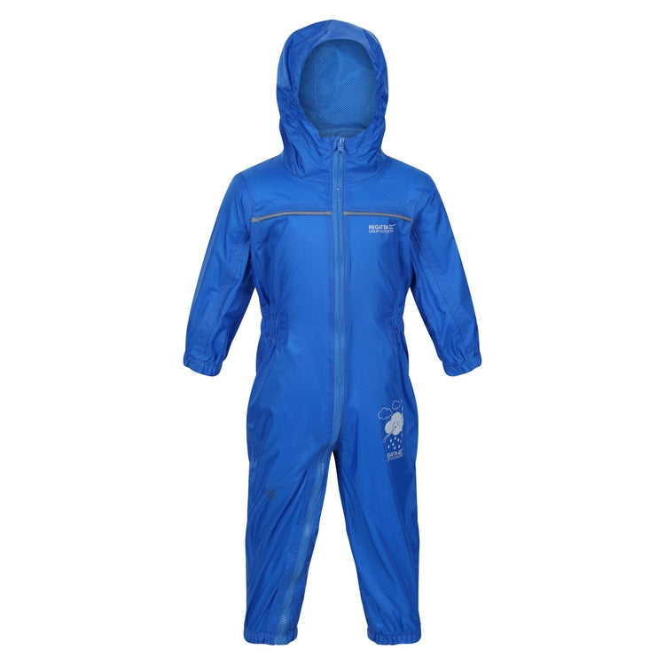 Regatta Kids' Puddle IV Waterproof All In One Rain Suit - Just £14.99! Shop now at Warwickshire Clothing.