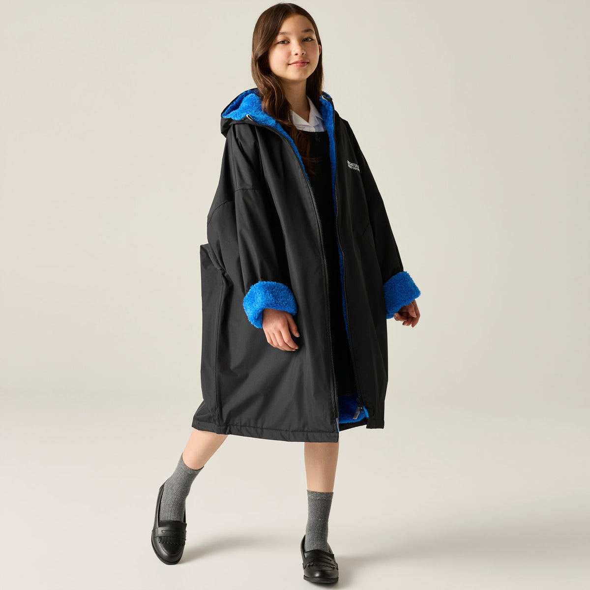 Junior Changing Robe Black Oxford Blue