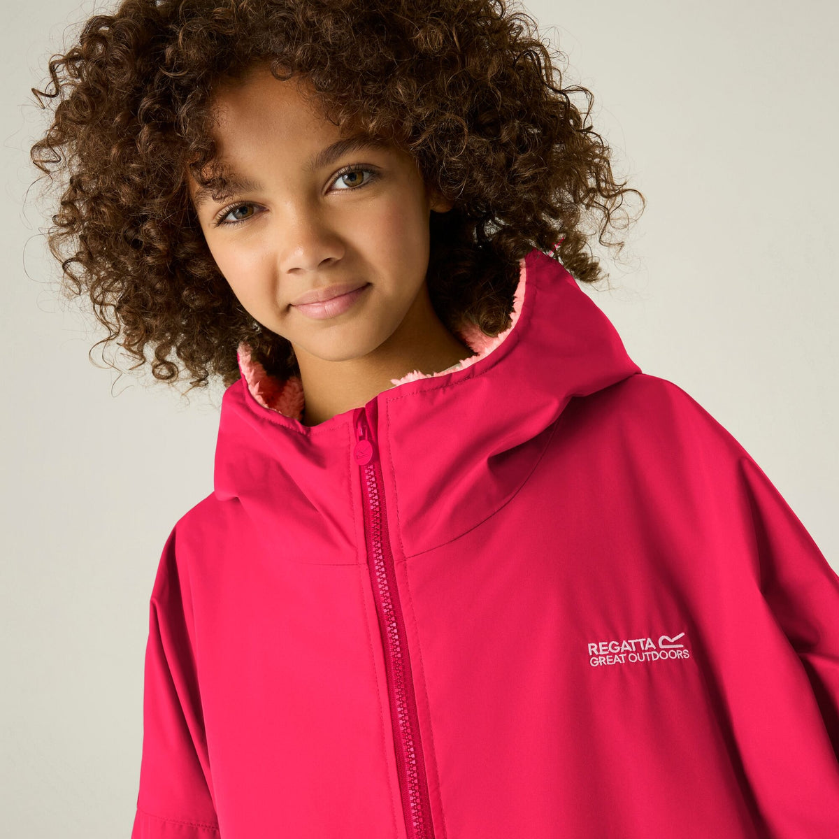 Junior Changing Robe Pink Potion Shell Pink