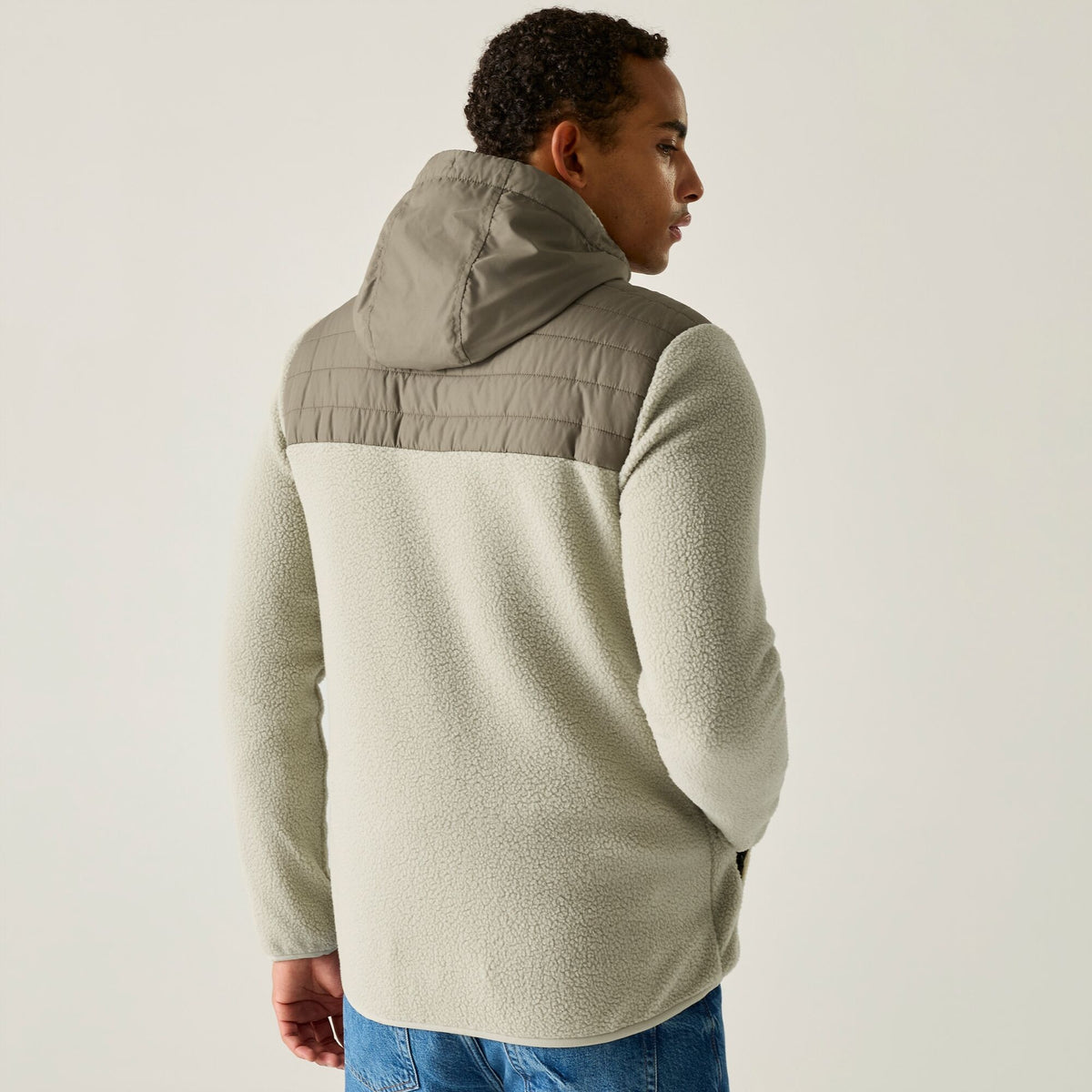 Men's Frankie Borg Hybrid Full Zip Fleece - Abbeystone Smokey Olive