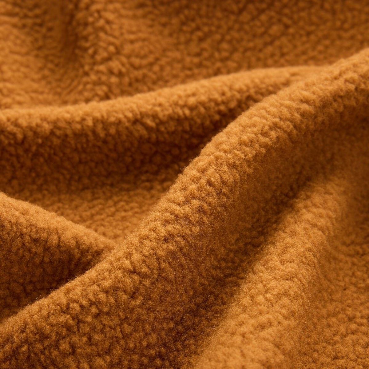 Men's Frankie Borg Full Zip Fleece Rich Tan Black