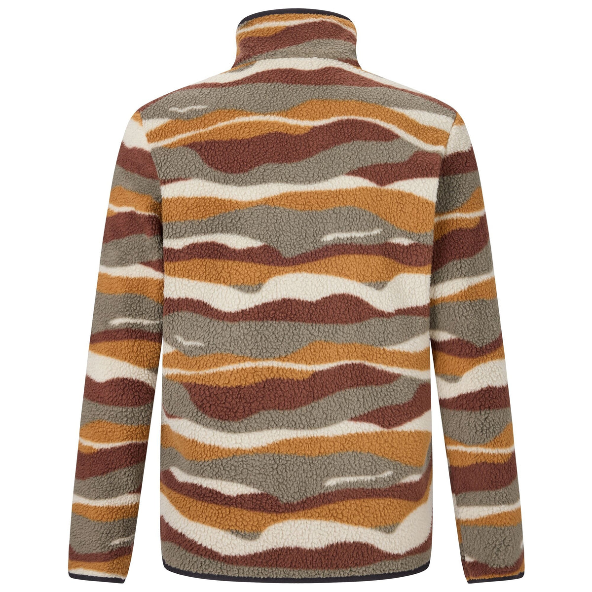 Men's Frankie Borg Full Zip Fleece - Ground Coffee Mountain Range