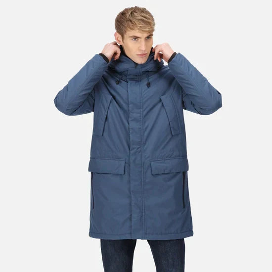 Men's Tavaris Waterproof Parka Jacket | Dark Denim - Just £49.99! Shop now at Warwickshire Clothing.