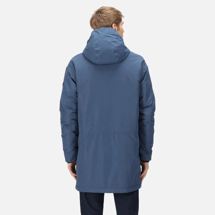Men's Tavaris Waterproof Parka Jacket | Dark Denim - Just £49.99! Shop now at Warwickshire Clothing.