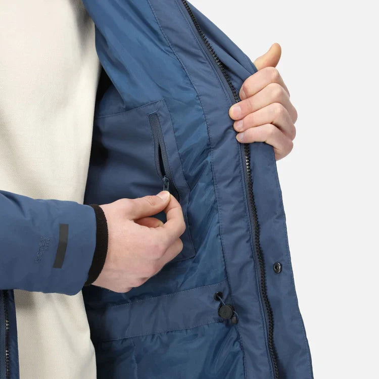 Men's Tavaris Waterproof Parka Jacket | Dark Denim - Just $49.99! Shop now at Warwickshire Clothing. Free Dellivery.