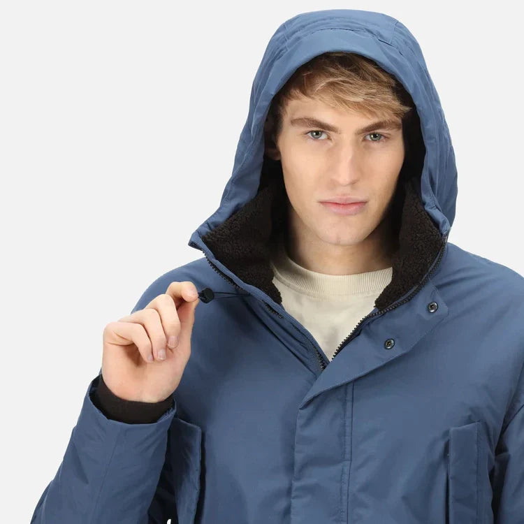 Men's Tavaris Waterproof Parka Jacket | Dark Denim - Just £49.99! Shop now at Warwickshire Clothing.