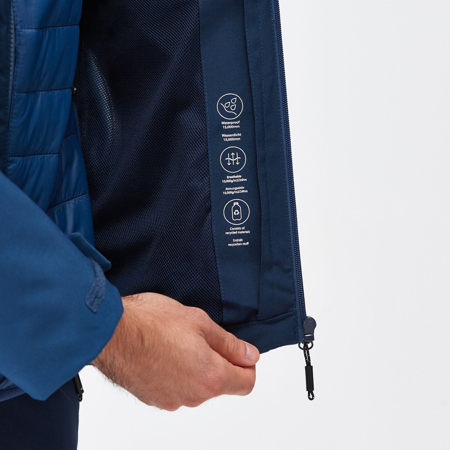 Regatta Men's Wentwood VIII 3-In-1 Waterproof Jacket Navy - Just £49.99! Shop now at Warwickshire Clothing.