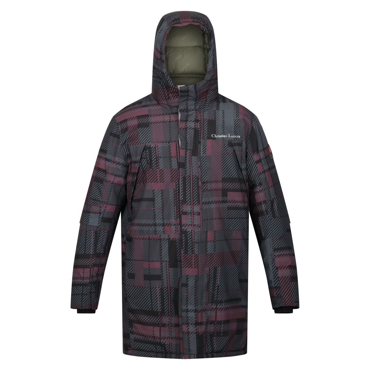 Christian Lacroix - Men's Long Waterproof Jacket | Tartan Print - Just £79.99! Shop now at Warwickshire Clothing.