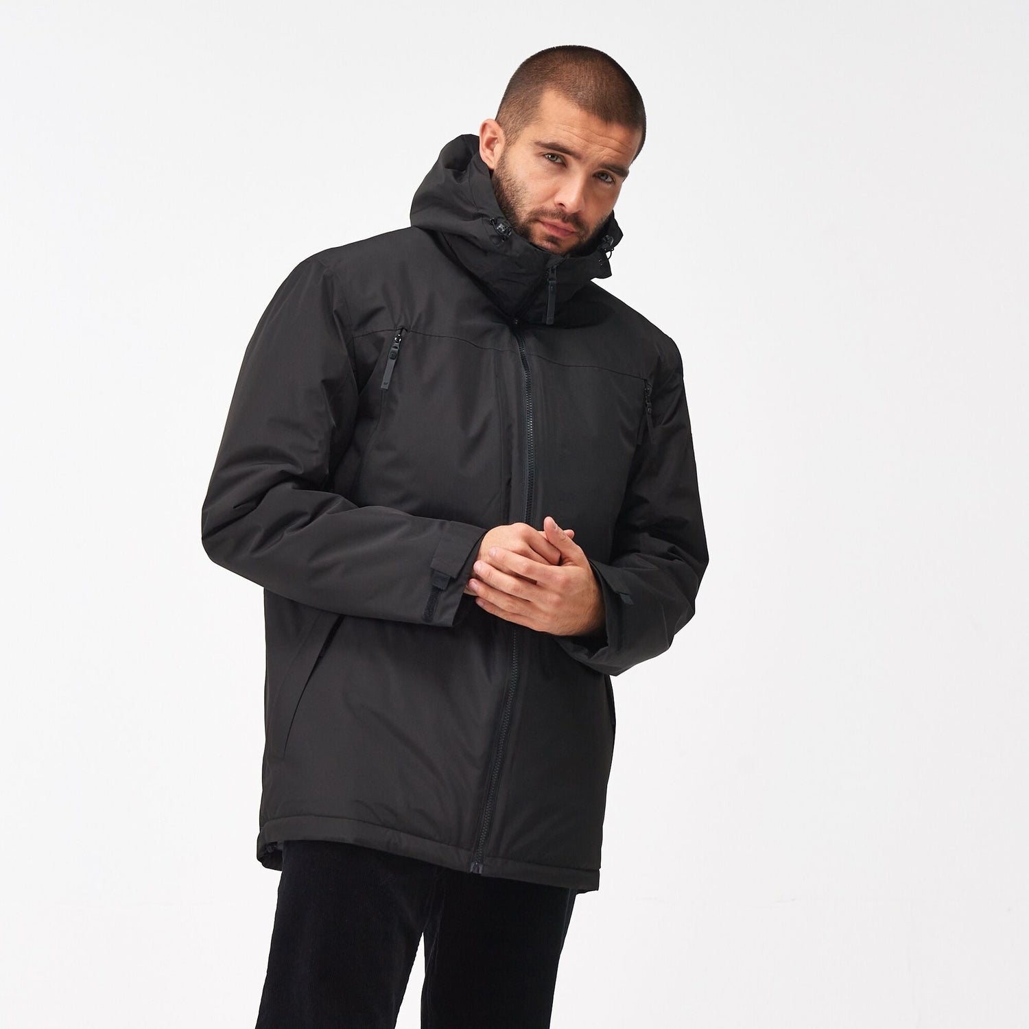 Regatta Men's Larrick Waterproof Jacket | Black - Just £39.99! Shop now at Warwickshire Clothing.