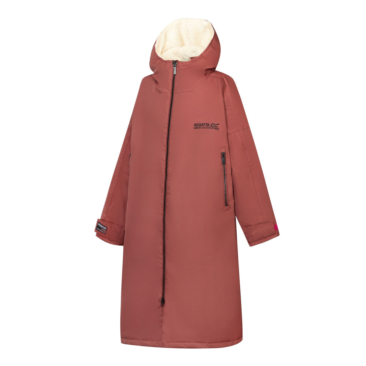 Adult's Waterproof Changing Robe - Dark Cherry