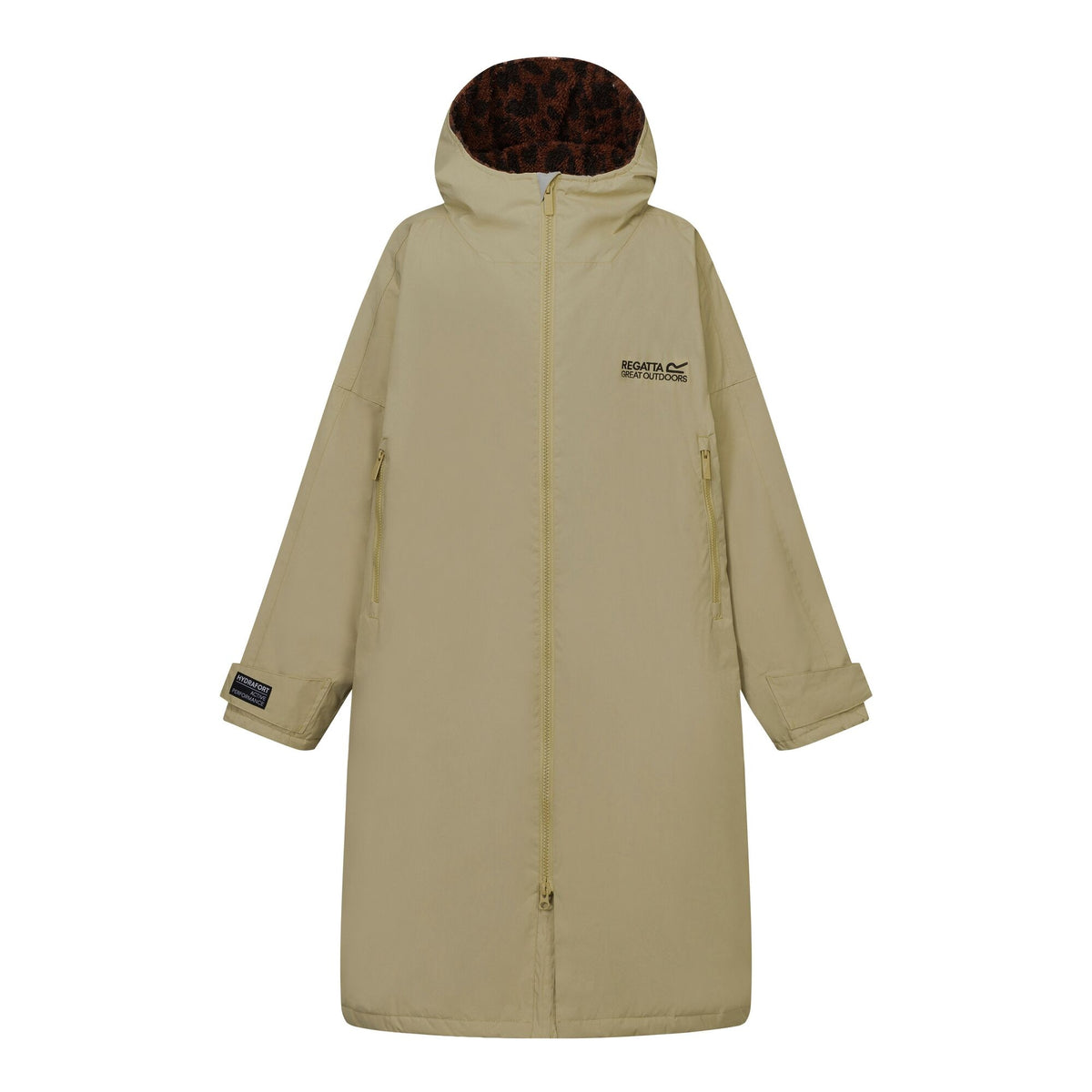 Adult's Waterproof Changing Robe Barleycorn Dark Textured Leopard