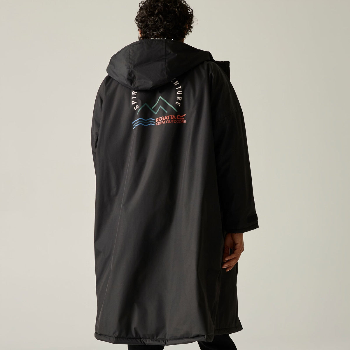 Adult's Waterproof Changing Robe Black