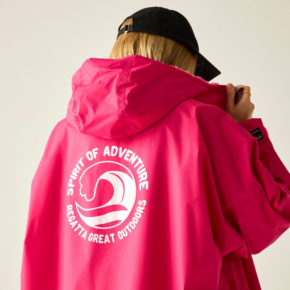 Adult's Waterproof Changing Robe | Pink Potion