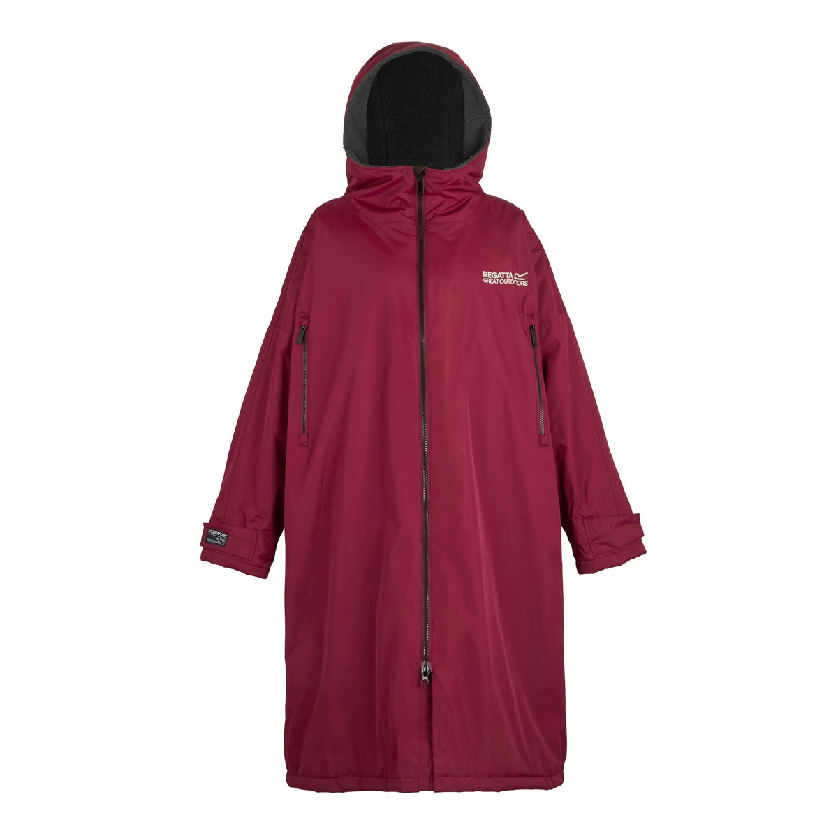 Adult's Waterproof Changing Robe - Dark Maroon