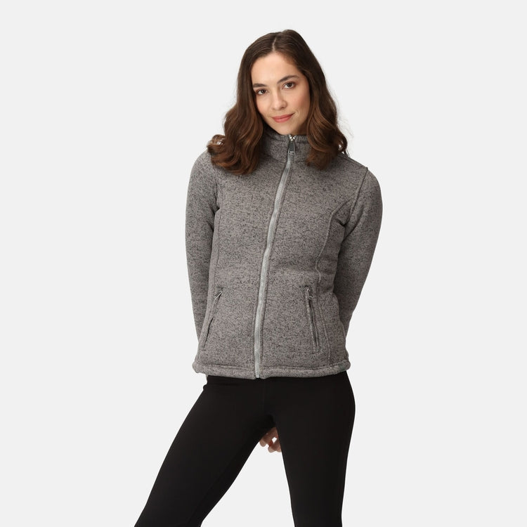 Regatta Razia II Womens Knit Heavyweight Warm Full Zip Fleece Jacket - Just £34.99! Shop now at Warwickshire Clothing.