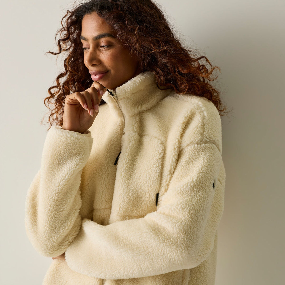 Women's Roswind Water Resistant Full Zip Fleece - Light Vanilla