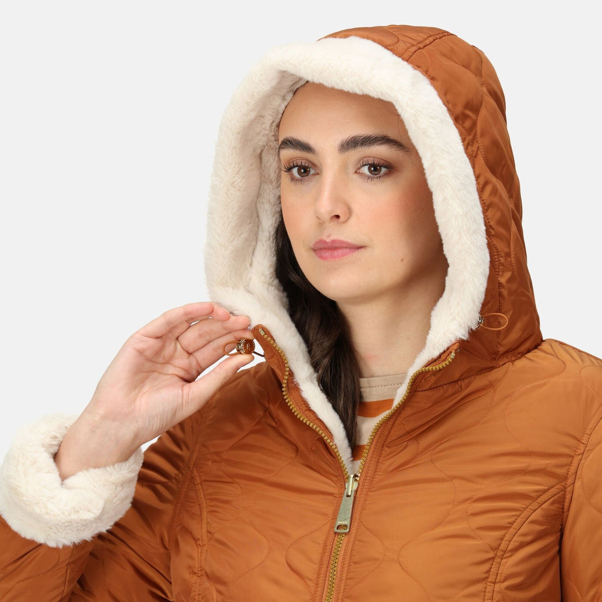 Regatta Women's Caileigh Reversible Parka Jacket - Copper Almond Light Vanilla - Just £39.99! Shop now at Warwickshire Clothing.