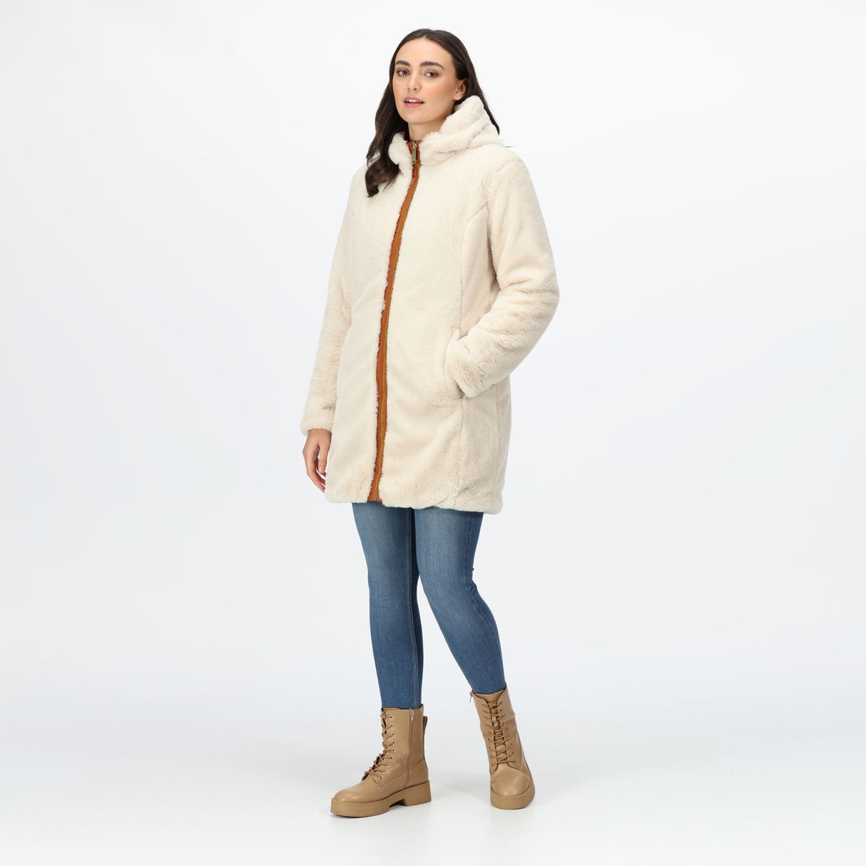 Regatta Women's Caileigh Reversible Parka Jacket - Copper Almond Light Vanilla - Just £39.99! Shop now at Warwickshire Clothing.