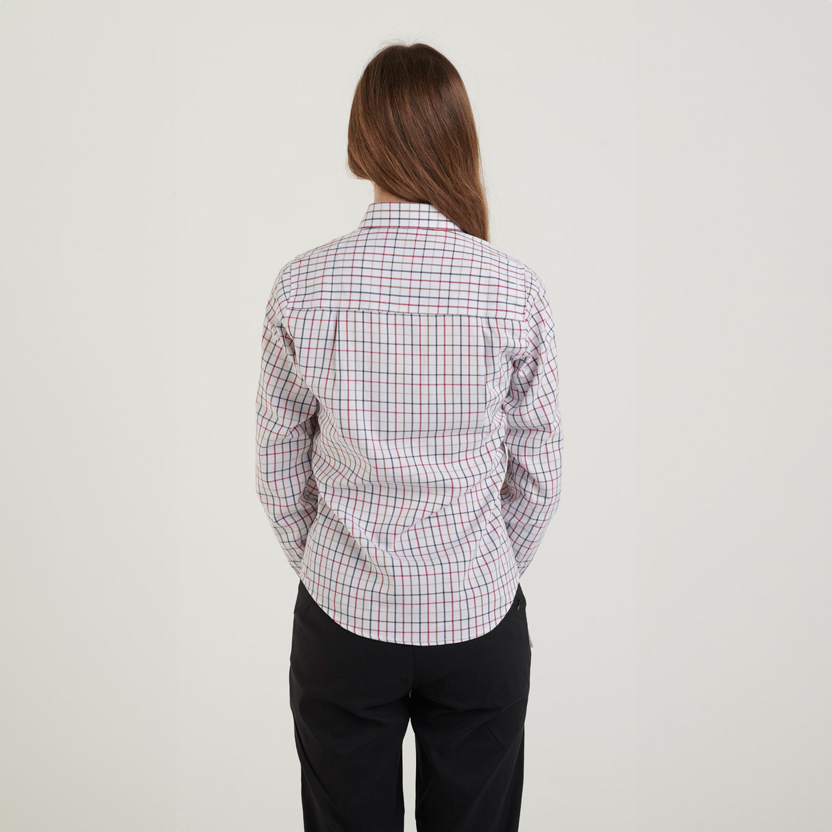 Country Classics Womens Check Long Sleeve Shirt - Beaver Red - Just £16.99! Shop now at Warwickshire Clothing.