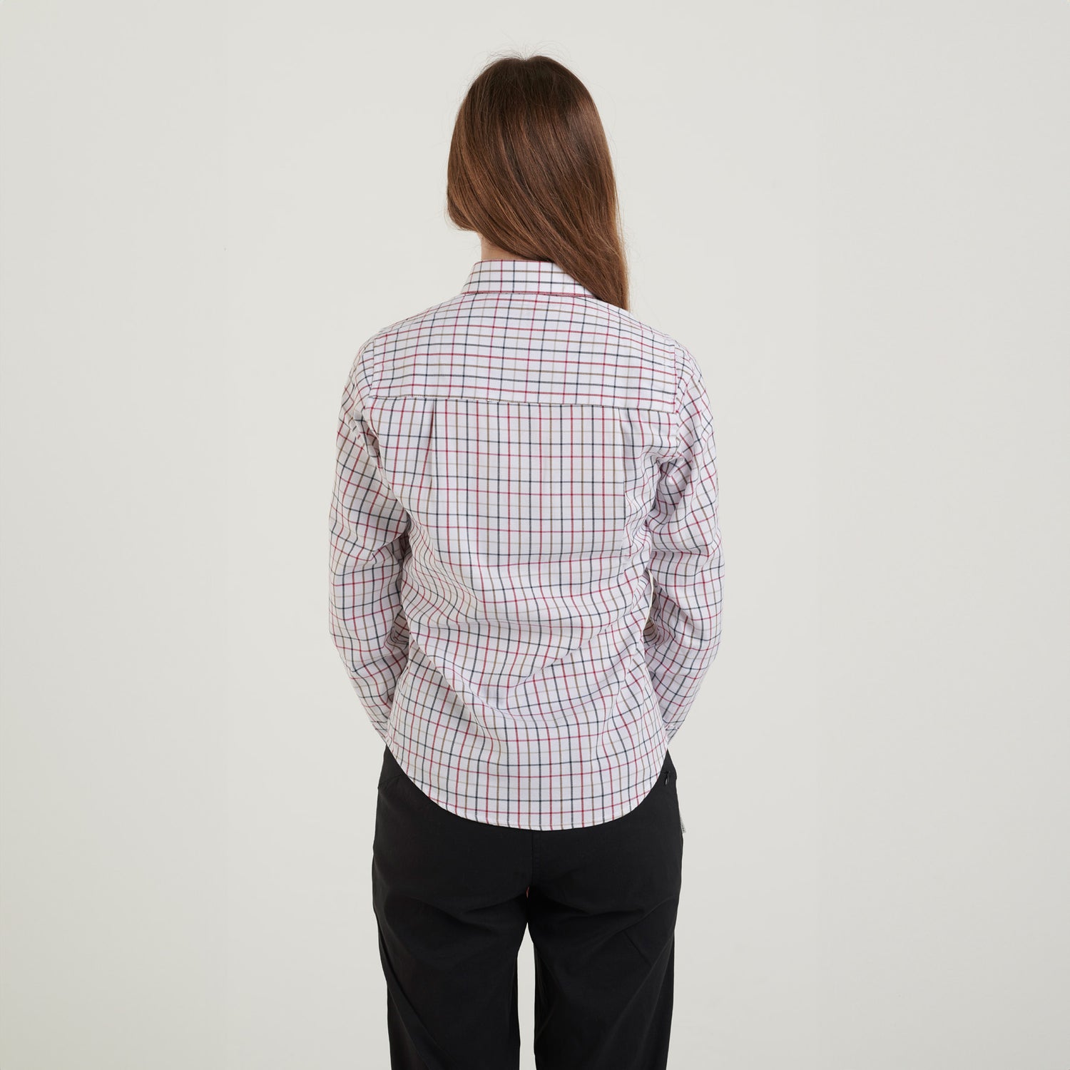 Country Classics Womens Check Long Sleeve Shirt - Beaver Red - Just £16.99! Shop now at Warwickshire Clothing.