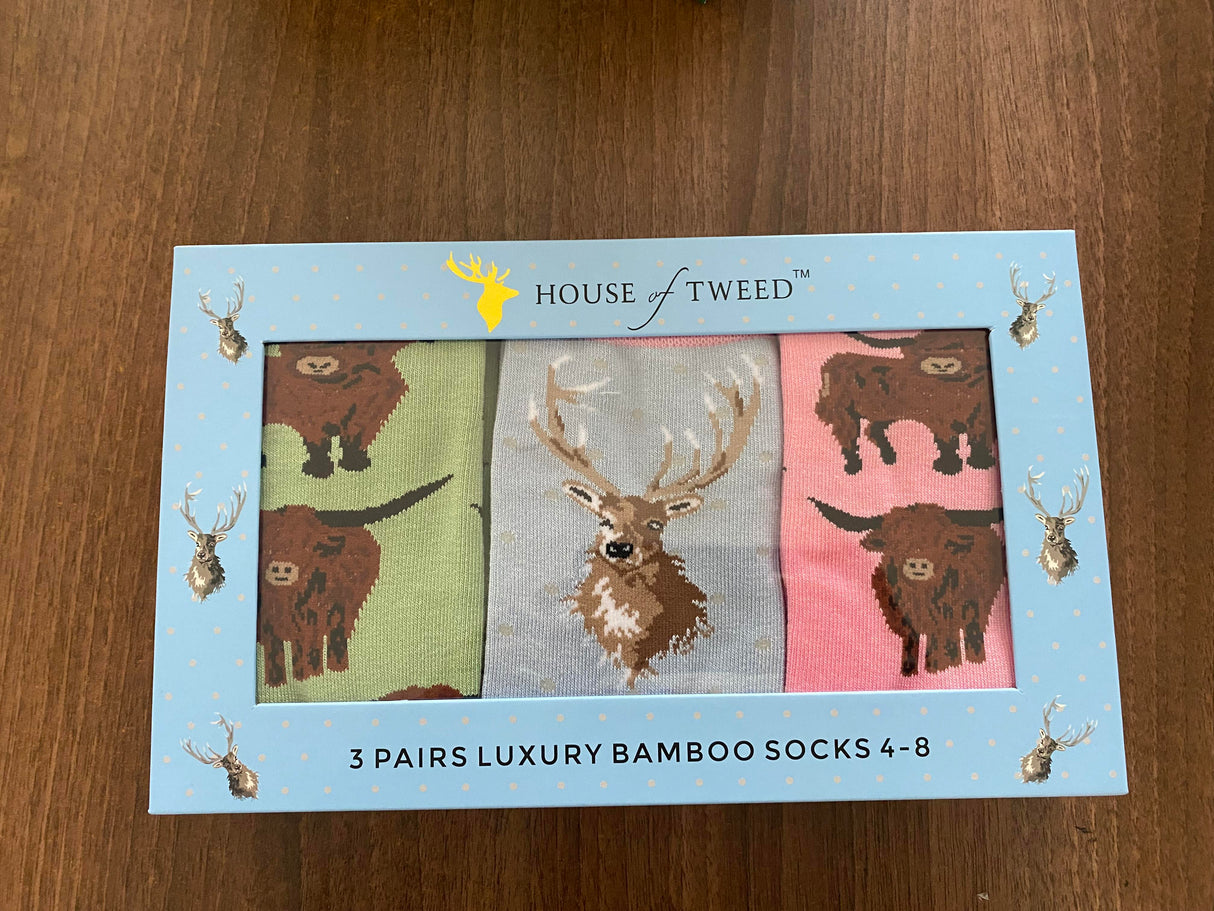 House of Tweed Luxury Ladies Bamboo Gift Novelty Socks - Just £14.99! Shop now at Warwickshire Clothing.