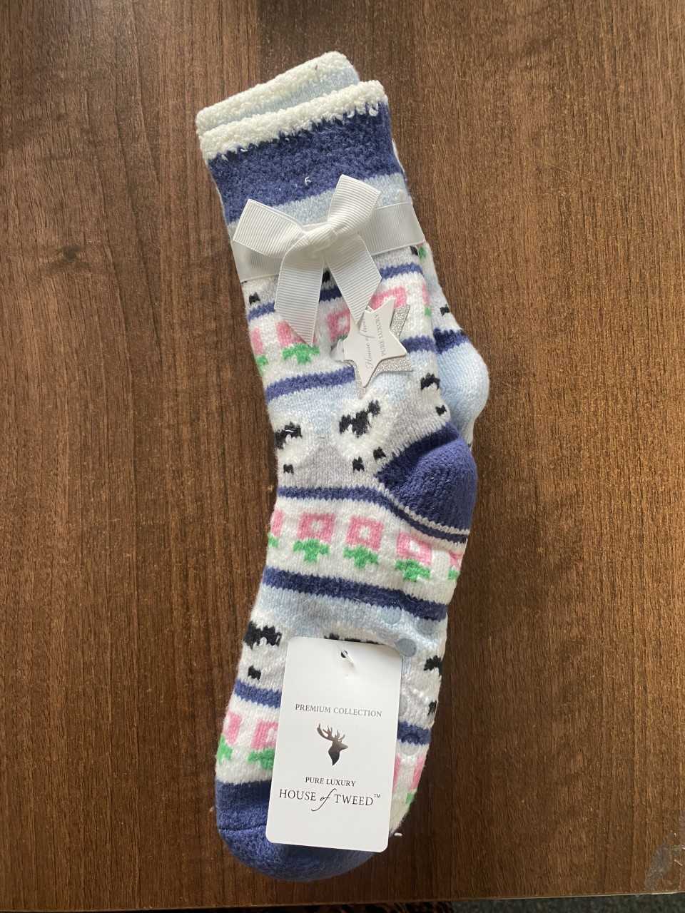 House of Tweed Ladies Fluffy Cosy Socks (Dottie) - 2 Pack One Size (Copy) - Just £12.99! Shop now at Warwickshire Clothing.