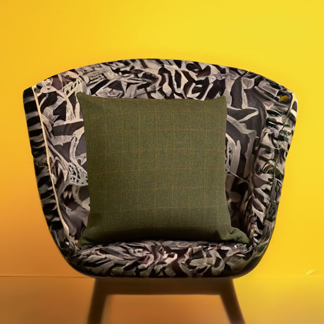 Hazy Blue Country Tweed Patterned Cushion Covers - Just £14.99! Shop now at Warwickshire Clothing.