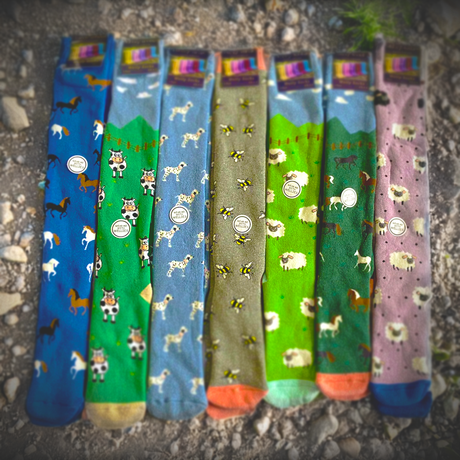 Hazy Blue Welly Socks (Sizes 3-8) - Just £6.49! Shop now at Warwickshire Clothing.