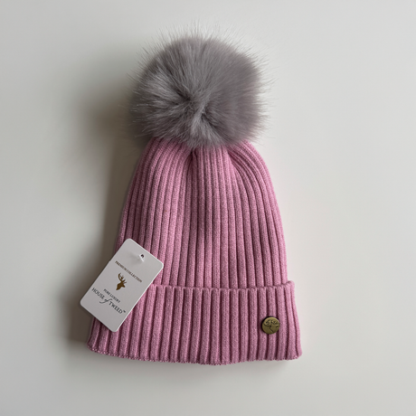 House Of Tweed Womens Luxury Warm Pom Pom Beanie Hat - Just £13.99! Shop now at Warwickshire Clothing.
