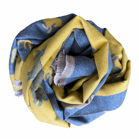 House of Tweed Cashmere Blend Reversible Thick Warm Scarf - Horse - Just £14.99! Shop now at Warwickshire Clothing.