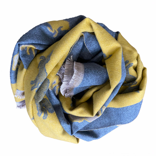 House of Tweed Cashmere Blend Reversible Thick Warm Scarf - Horse - Just £14.99! Shop now at Warwickshire Clothing.
