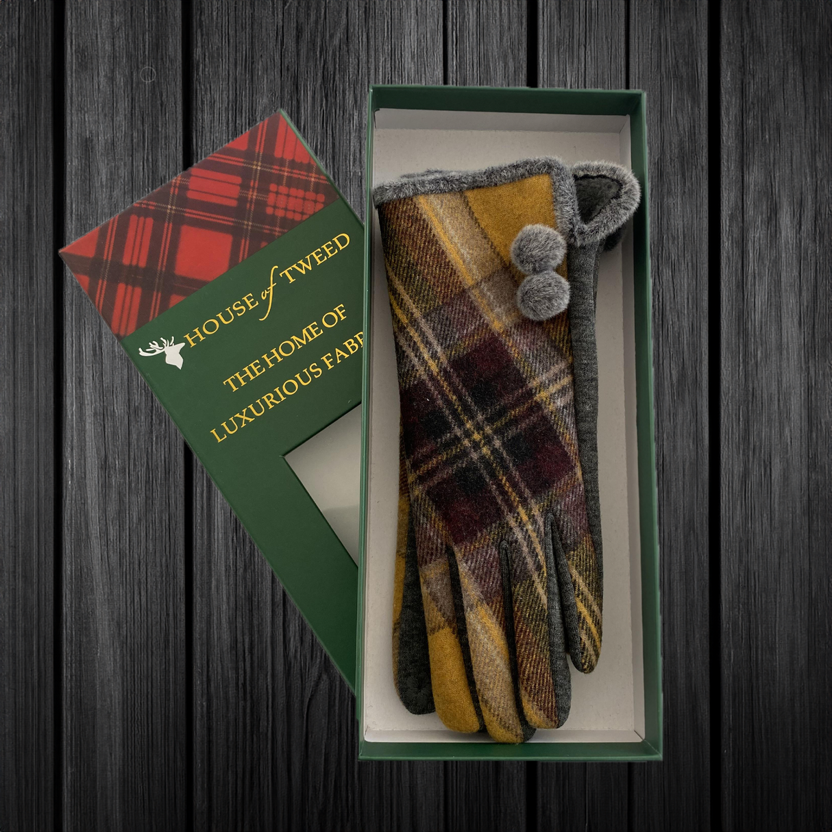 House Of Tweed Ladies Tartan Check Soft Gloves One Size - Just £14.99! Shop now at Warwickshire Clothing.
