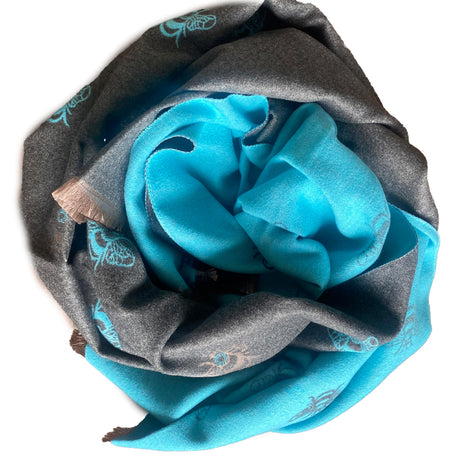 House of Tweed Cashmere Blend Reversible Scarf - Bee - Just £14.99! Shop now at Warwickshire Clothing.