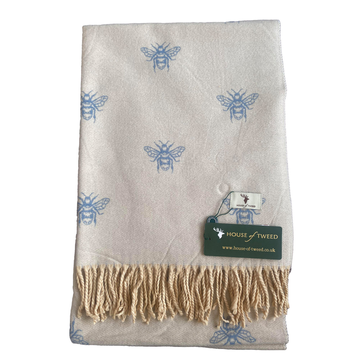 House of Tweed Cashmere Blend Reversible Scarf - Bee - Just £14.99! Shop now at Warwickshire Clothing.