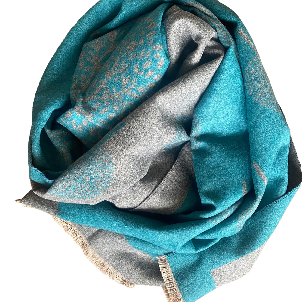Hazy Blue Tree Of Life Scarfs - Just £13.99! Shop now at Warwickshire Clothing.