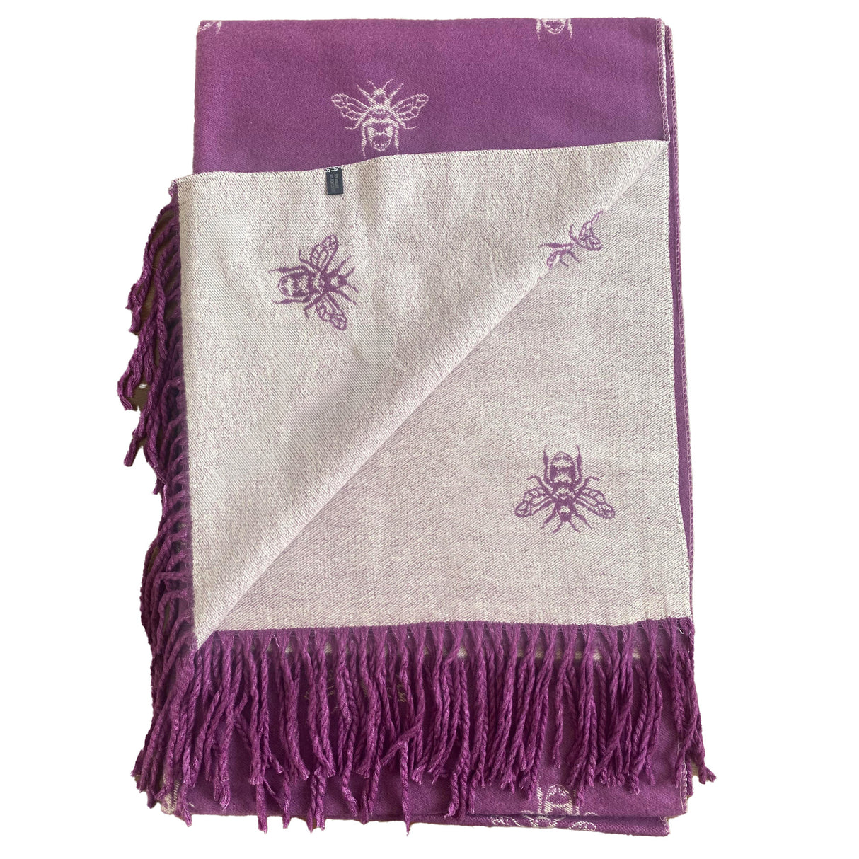 House of Tweed Cashmere Blend Reversible Scarf - Bee - Just £14.99! Shop now at Warwickshire Clothing.