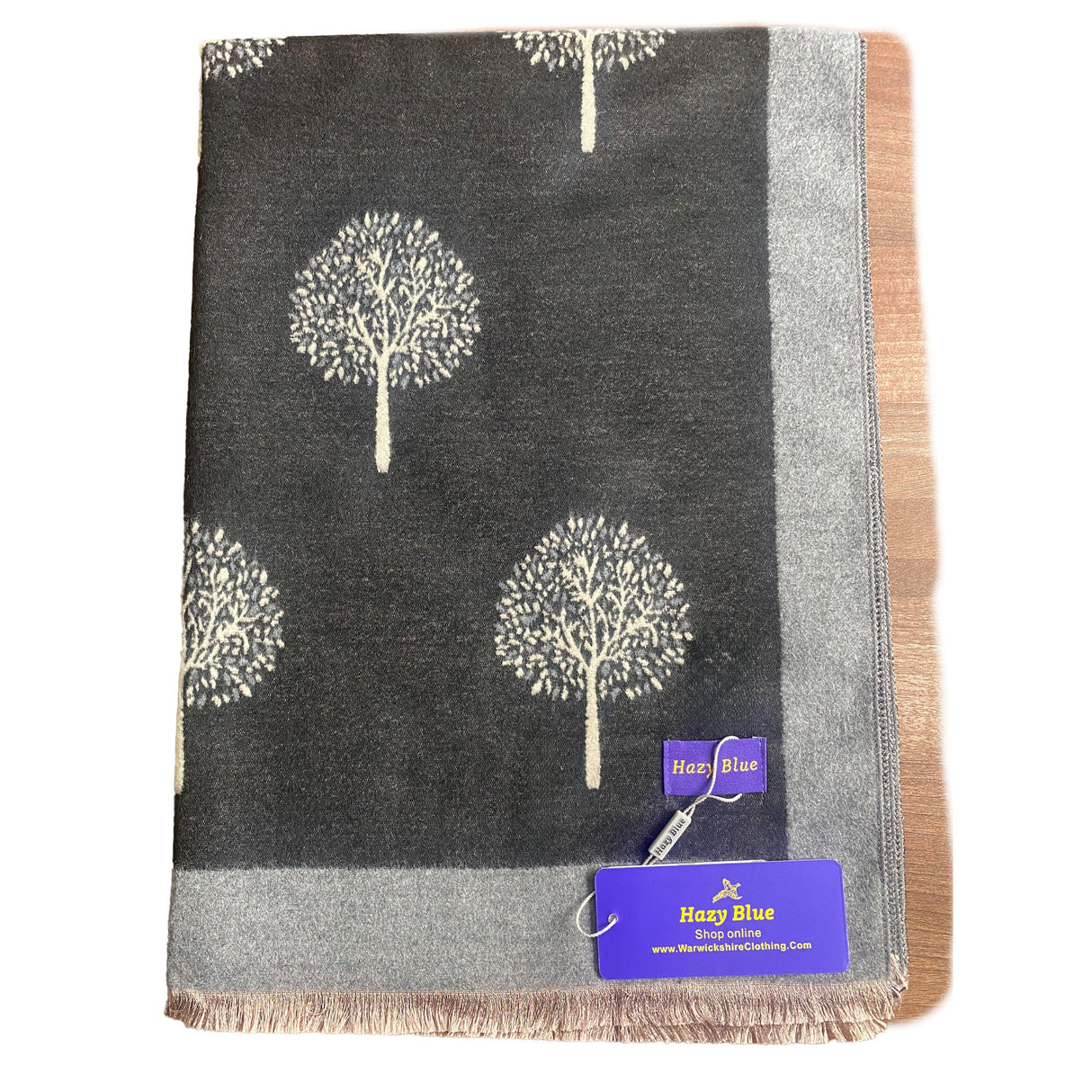 Hazy Blue Tree Of Life Scarfs - Just £13.99! Shop now at Warwickshire Clothing.