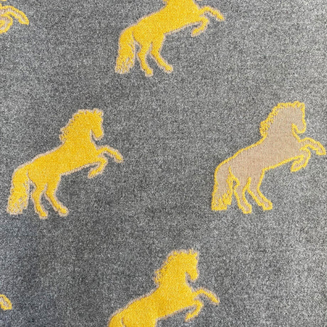 House of Tweed Cashmere Blend Reversible Thick Warm Scarf - Horse - Just £14.99! Shop now at Warwickshire Clothing.