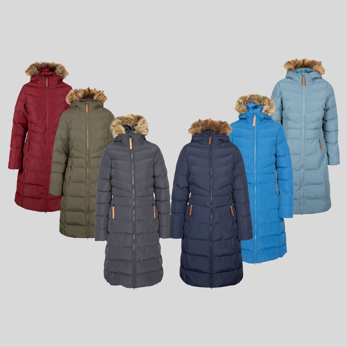 Trespass Audrey Womens Ladies Long Parka Coat - Just £44.99! Shop now at Warwickshire Clothing.