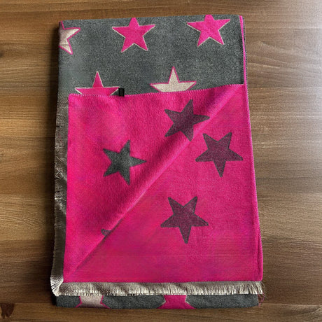 House of Tweed Ladies Womens Scarf - Stars - Just £14.99! Shop now at Warwickshire Clothing.
