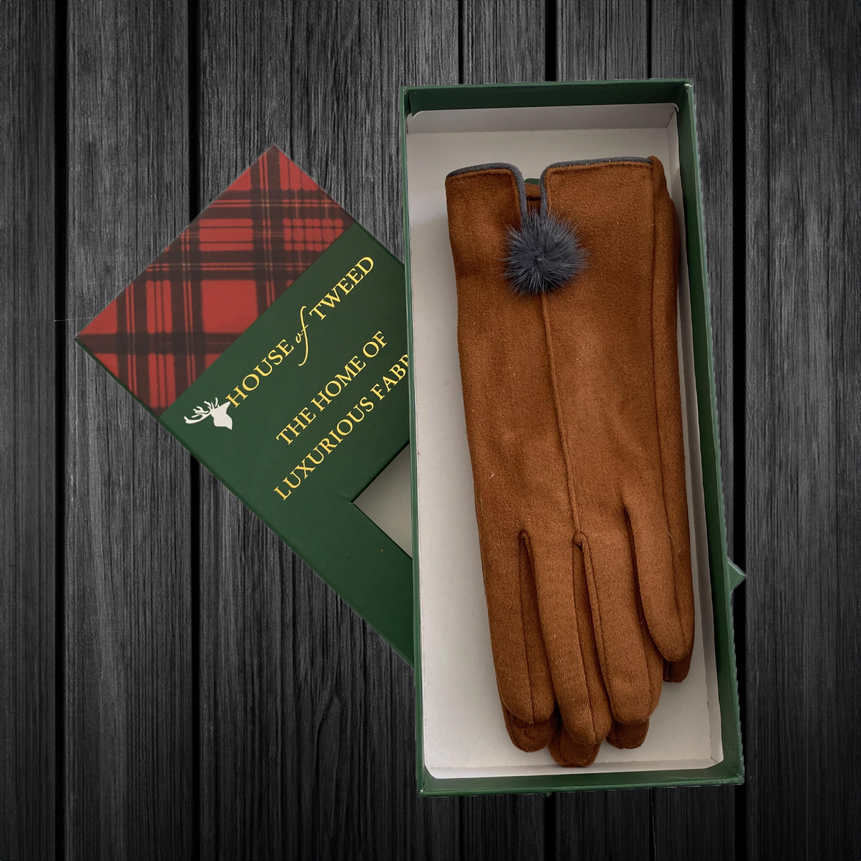 House Of Tweed Ladies Faux Suede Soft Gloves One Size - Just £14.99! Shop now at Warwickshire Clothing.