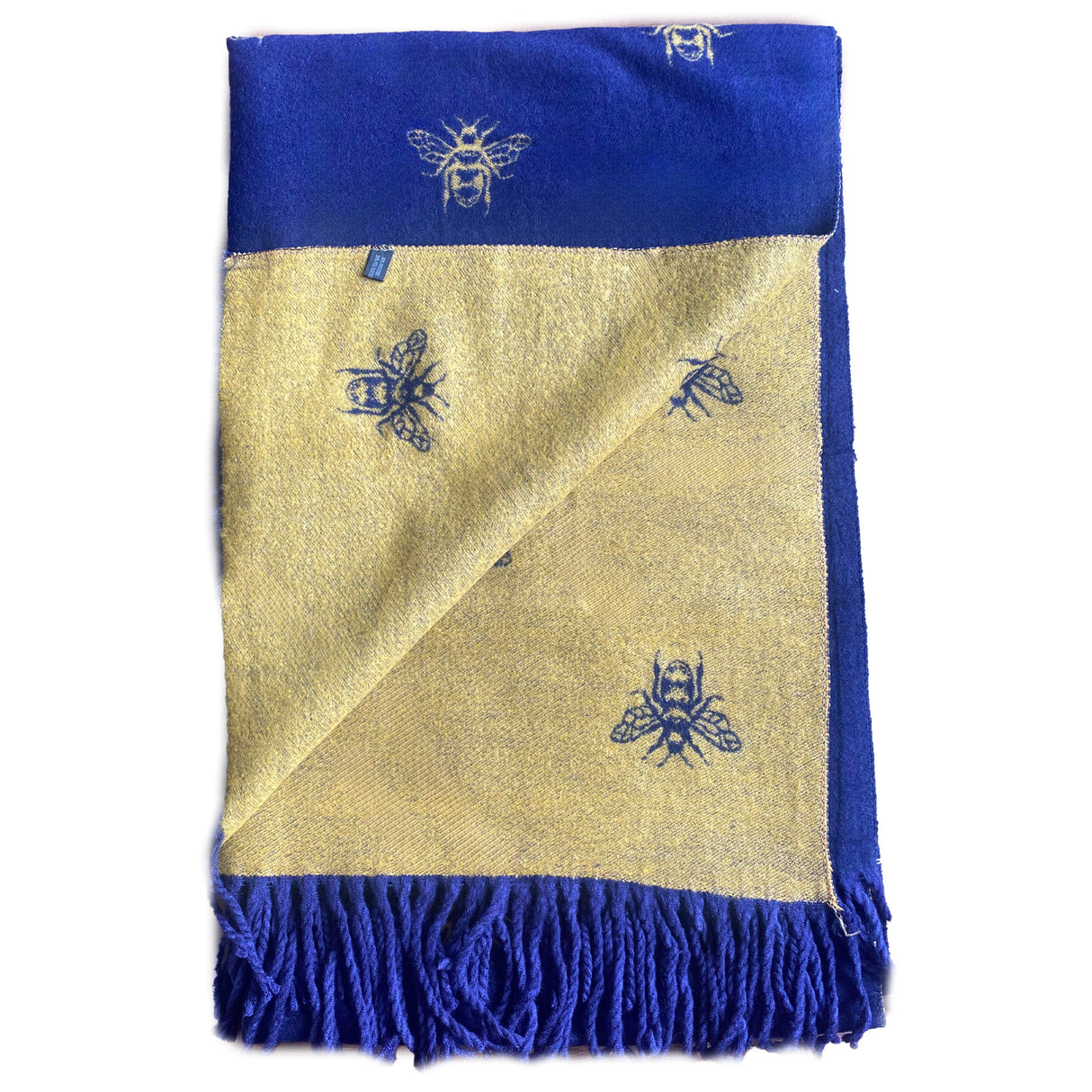 House of Tweed Cashmere Blend Reversible Scarf - Bee - Just £14.99! Shop now at Warwickshire Clothing.
