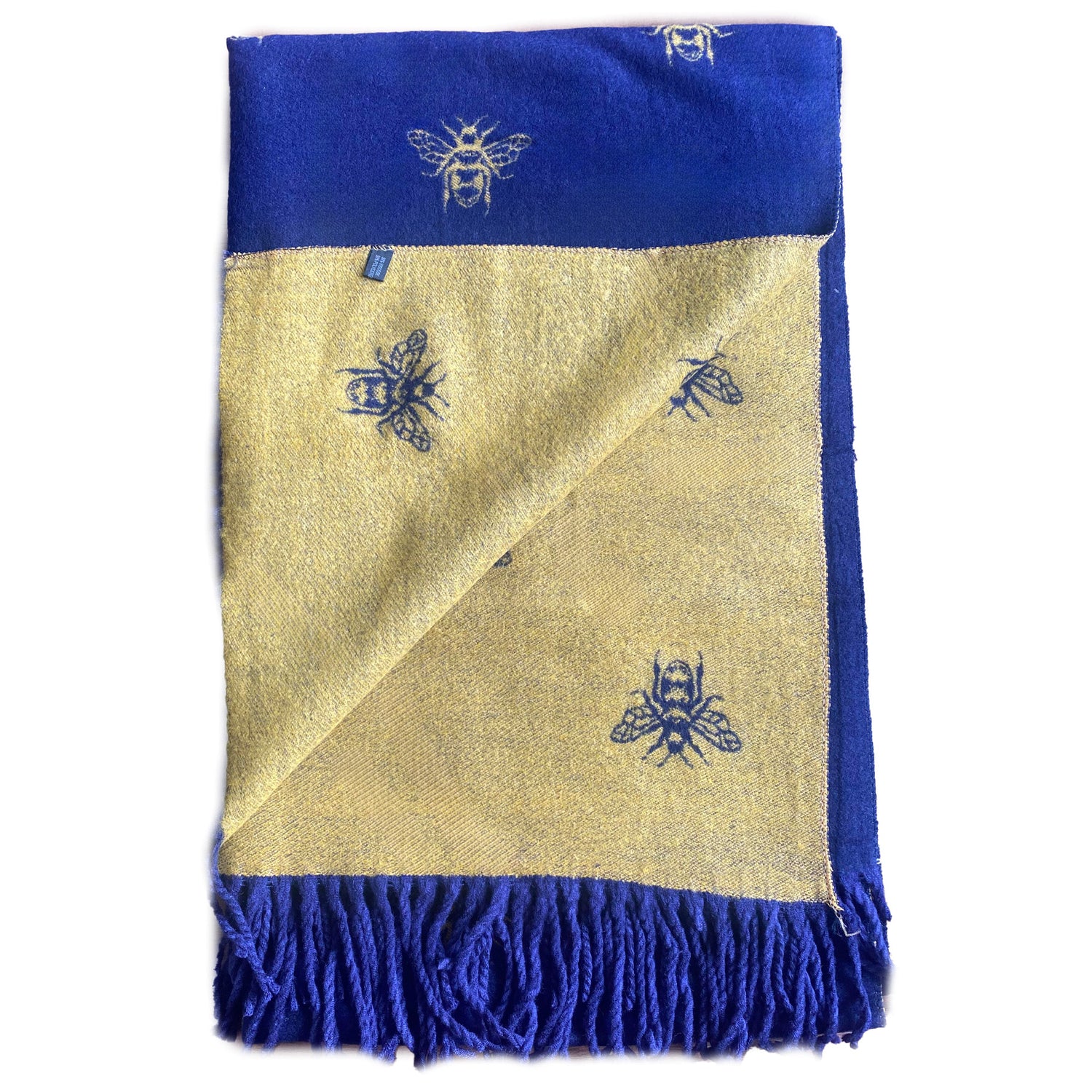 House of Tweed Cashmere Blend Reversible Scarf - Bee - Just £14.99! Shop now at Warwickshire Clothing.