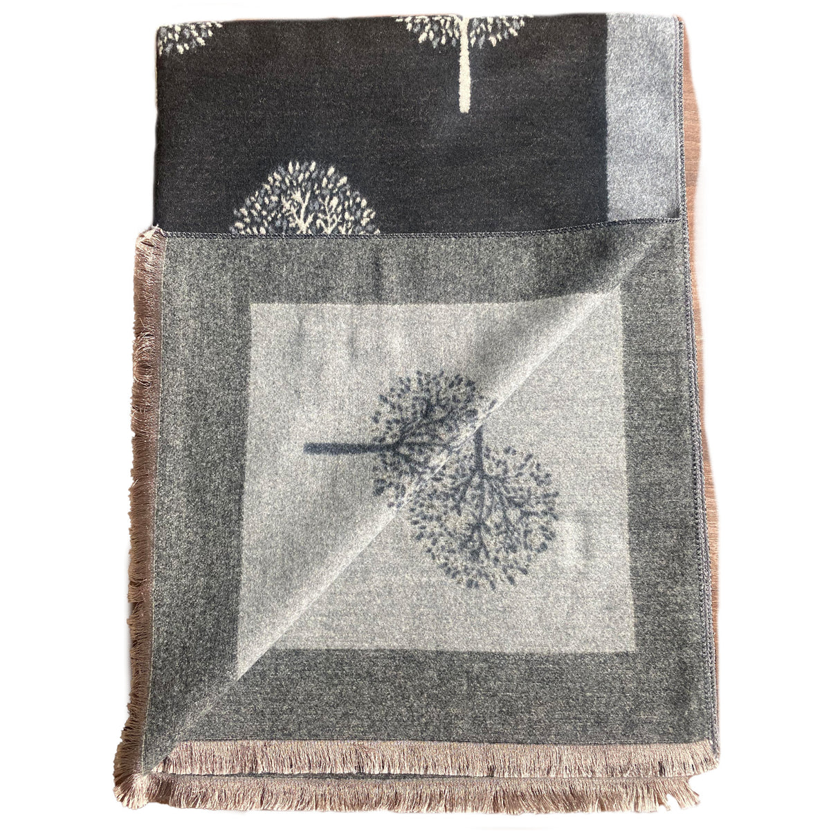 Hazy Blue Tree Of Life Scarfs - Just £13.99! Shop now at Warwickshire Clothing.