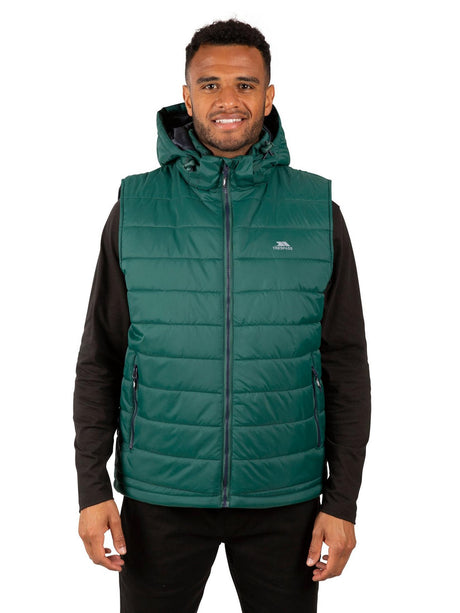 Trespass Mens Franklyn Padded Warm Hooded Insulated Bodywarmer - Just £24.99! Shop now at Warwickshire Clothing.