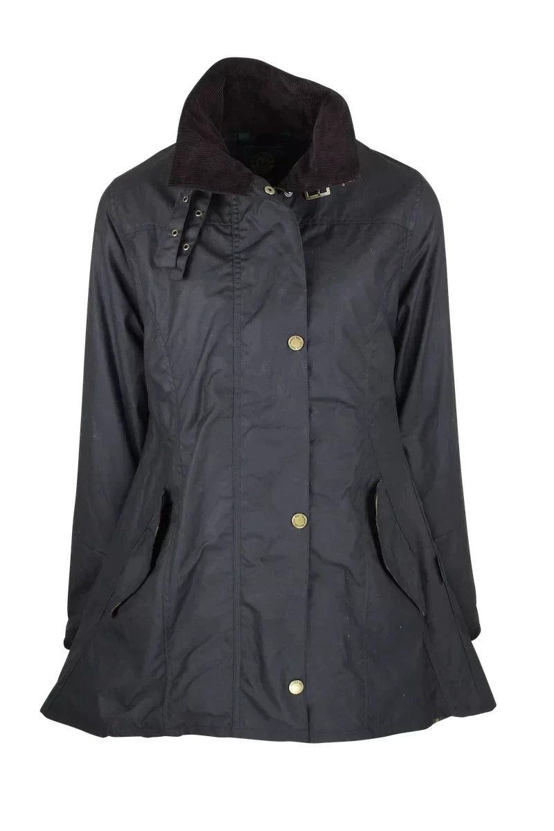 Oxford Blue Ladies Olivia Wax Jacket - Just £169! Shop now at Warwickshire Clothing.