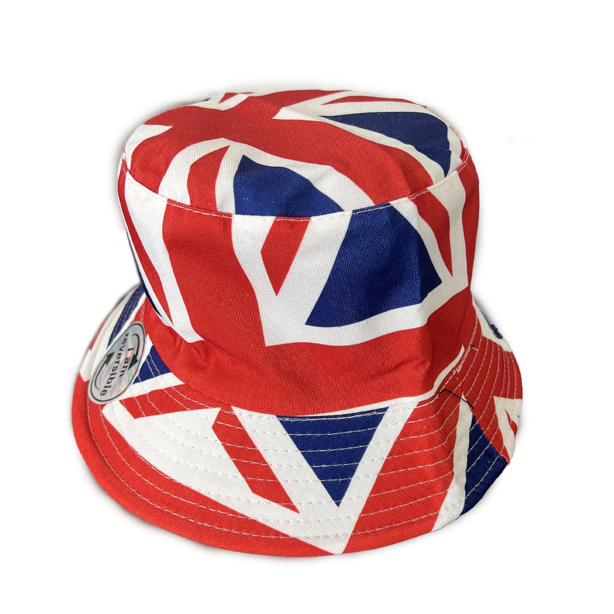 British Adults Bucket Hat V2 | Union Jack Flag Reversible - Just £6.99! Shop now at Warwickshire Clothing.