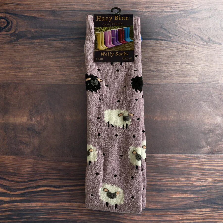 Hazy Blue Welly Socks (Sizes 3-8) - Just £6.49! Shop now at Warwickshire Clothing.